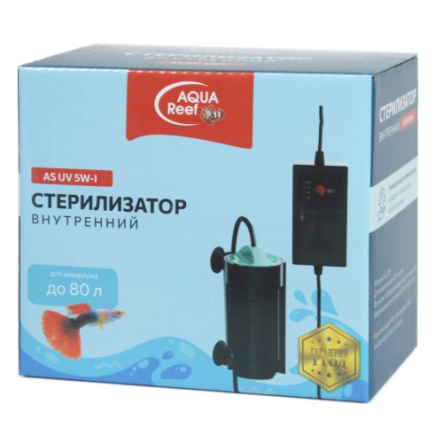 стерилизатор ультрафиолетовый aqua reef  as uv 5w-i для аквариума/внутренний