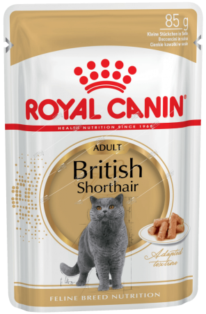 royal canin корм для кошек британская короткошерстная 85г соус 