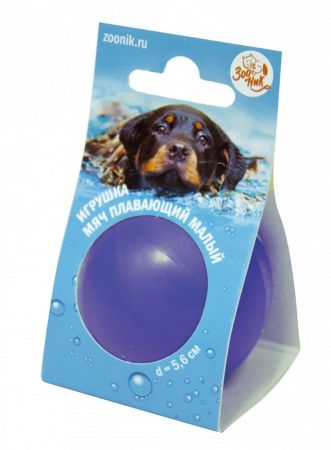 игрушка для собак плавающая мяч средний 6,8см цвет в ассортименте зооник