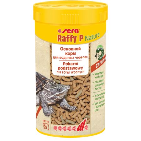sera корм для рептилий raffy p, 250мл, 55г
