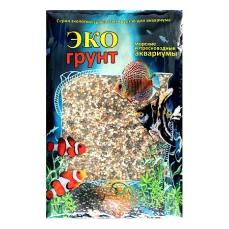 грунт для аквариума галька феодосия №0 2-5мм 1кг, медоса