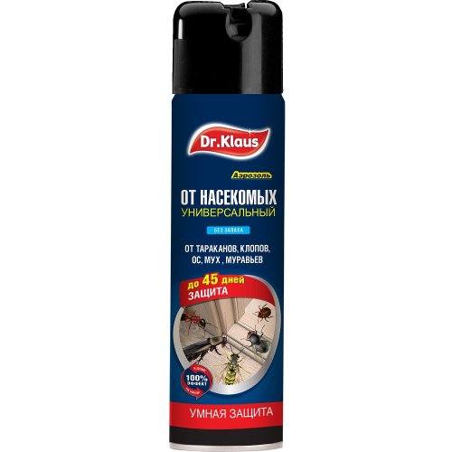 Аэрозоль Универсальный от тараканов, муравьев, мух, ос и других насекомых 250мл Доктор Клаус (12) 