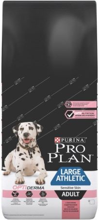 purina pro plan optiderma корм для взрослых собак крупных пород с чувст. кожей лосось,рис 14кг