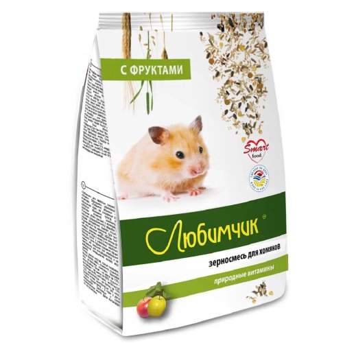 корм для хомяков фрукты 400г любимчик (в пленке)