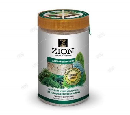 Цион ZION  ионитный субстрат для выращивания хвойных растений полимерный контейнер 700 г. P000002