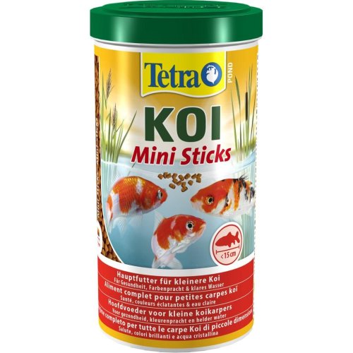 корм для молодых карпов кои tetra pond koi mini sticks, палочки, 1л