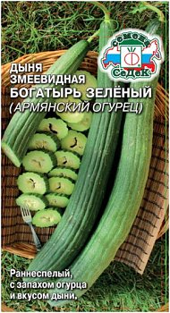 Дыня Армянский огурец Богатырь зеленый, семена Седек 0,5г