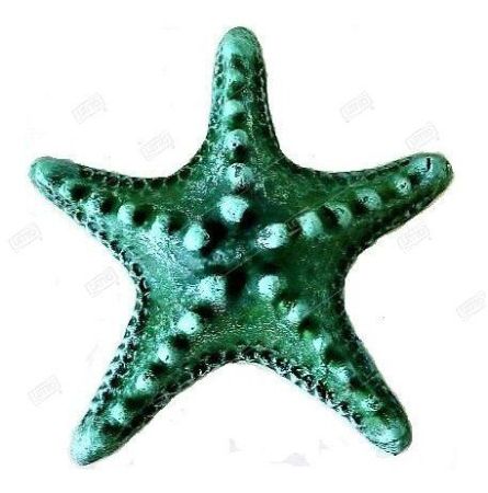 декорация для аквариума звезда ольга зеленая керамика к-07з