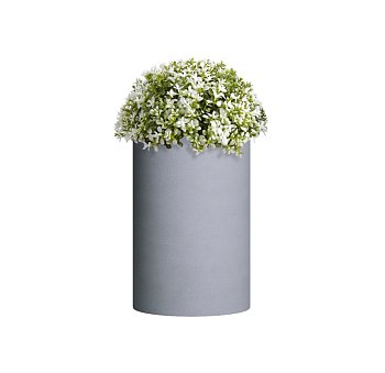 Кашпо файберстоун ТЮБ Макси АРКТИК ГРЕЙ, 40*60см, 75л, CONCRETIKA