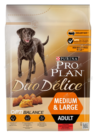 purina pro plan duo delice корм для собак мелких пород говядина,рис 2,5 кг