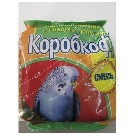 коробкофф корм для мелких и средних попугаев смесь 0,5 кг пакет (30)