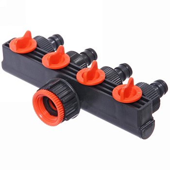 Распределитель на 4 канала 3/4", 4 штуцера ДоброСад (720-045)