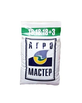 Удобрение для листовой подкормки 18-18-18 25кг АгроМастер
