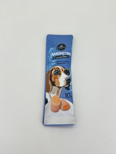 лакомство для собак secret for pets мягкие рулетики из курицы с кроликом 10г