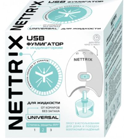Неттрикс Универсал Электрофумигатор для жидкостей от комаров USB 5V