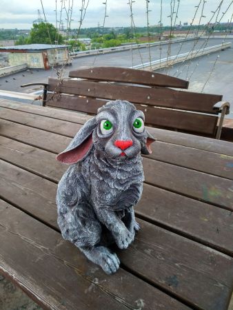 Садовая фигурка Кролик Ничёси, 24*17*37см