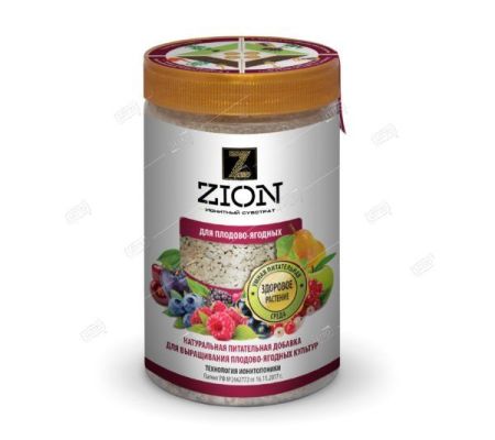 Цион ZION  ионитный субстрат для выращивания плодово-ягодных культур полимерный контейнер 700 г. B00