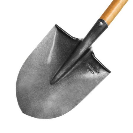 Лопата штыковая ЛКО рельс.сталь `Урожайная сотка` универсальная с краш дер/чер S503-2 (О1131)