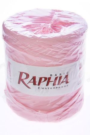 Рафия искусственная 200 м, светло-розовый