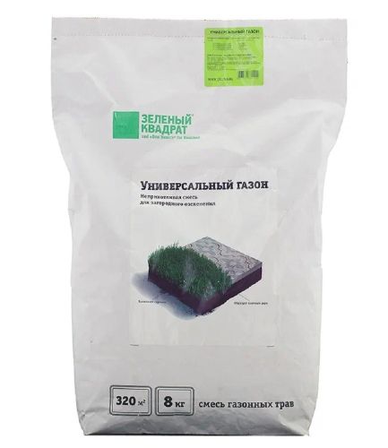Газон Универсальный, семена 8кг Зеленый Квадрат