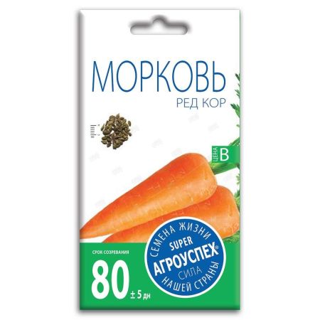 Морковь Ред Кор, семена Агроуспех 0,5г (300)