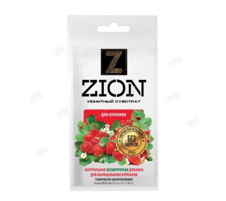 Цион ZION ионитный субстрат для выращивания клубники саше  30 г. S000001