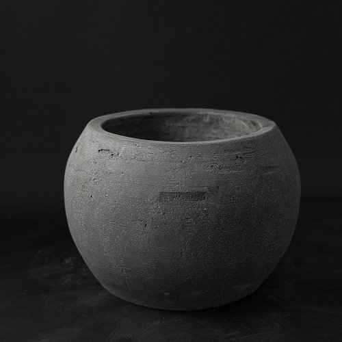 Горшок керамобетон Нака 02-S, с поддоном, шоколад, 40*40см, 32л