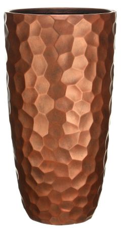 Кашпо файберстоун Мозаик ваза, бронза D41,5 H77см, IDEALIST LITE