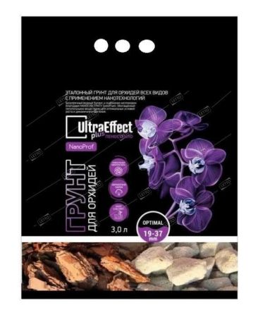 Грунт для Орхидей UltraEffect+ пеностекло Оптимал 19-37 мм 3л