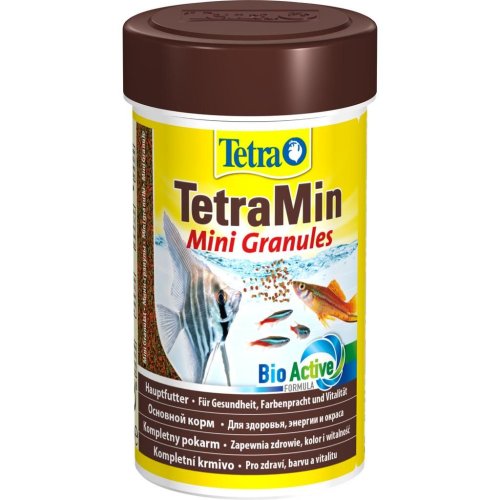 корм для молодых и мелких рыб tetra min mini granules, мини-гранулы, 100мл