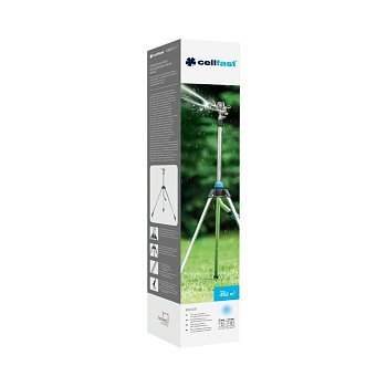 Дождеватель пульсирующий на треноге 345 / 452 м² RANGE тт IDEAL Cellfast (52-170) Польша
