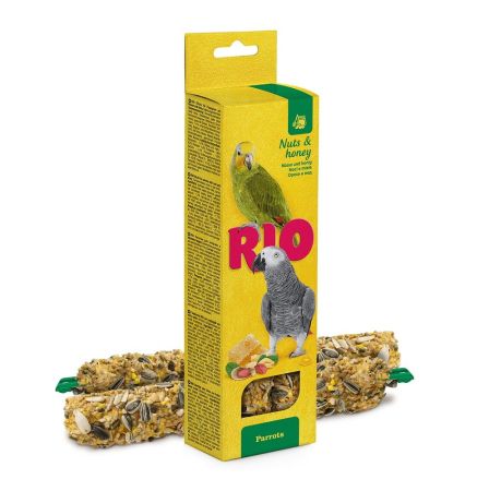 зерновая палочка рио для попугаев с медом и орехами 2*90г (8) 57085   