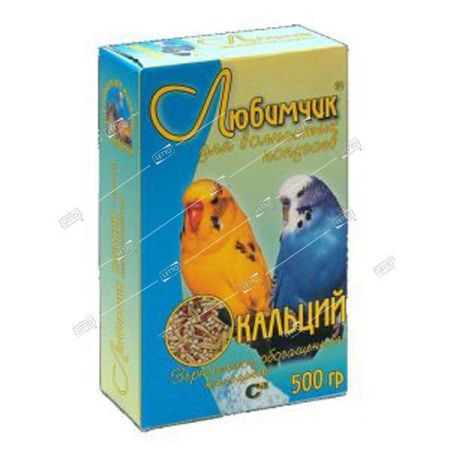 любимчик корм для попугаев кальций 500г (18) 0146 (в пленке)
