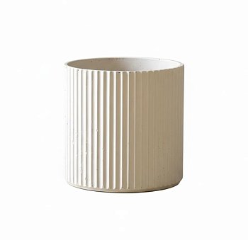 Кашпо файберстоун РИФЛОУ ДЮНА Р, 40*40см, 50л, CONCRETIKA 