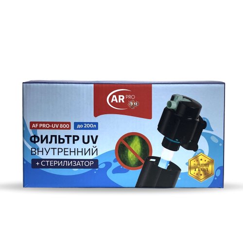 фильтр внутренний aqua reef af pro-uv 800л/ч для аквариумов до 200л, с уф лампой