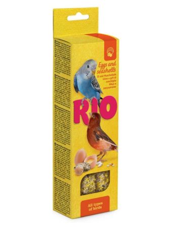зерновая палочка рио для всех видов птиц с яйцом и ракушкой коробка 2шт (8) бг1294/22170   