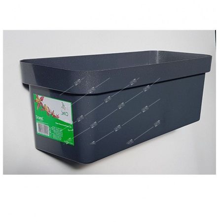Ящик пластиковый балконный Эко темный гранит L40 DAREL 50241 (30)