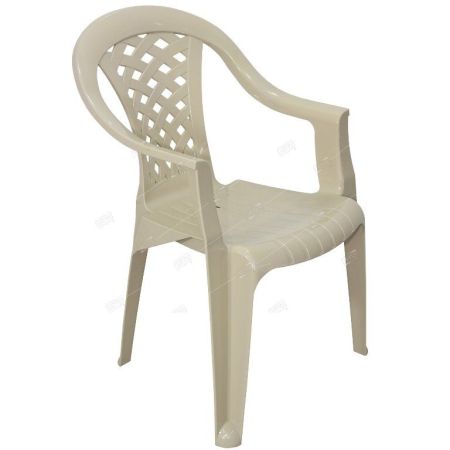 Кресло пластиковое Комфорт 57*55*82,5см белое