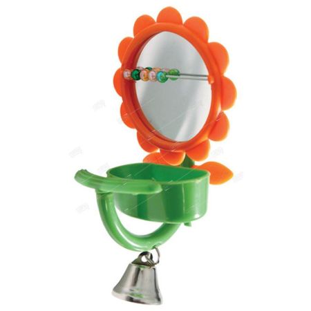 игрушка для птиц - зеркало "кормушка", 75*150мм 52181015 triol