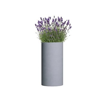 Кашпо файберстоун ТЮБ Макси АРКТИК ГРЕЙ, 30*60см, 42л, CONCRETIKA