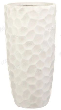 Кашпо файберстоун Мозаик ваза, слоновая кость D31,5 H61см IDEALIST LITE MVASE31-AW