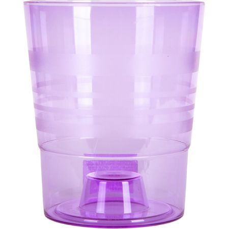 Горшок пластиковый фиолетовый Лилия 1,3л d-12,5см 