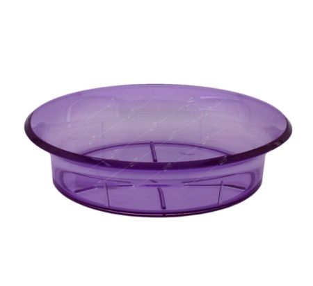 Поддон пластиковый Фиолетово-прозрачный, d16см ,Ливингрин