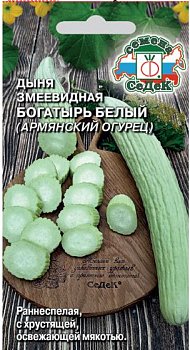 Дыня Армянский огурец Богатырь белый, семена Седек 0,5г
