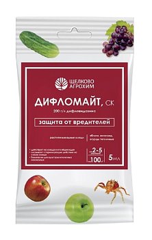 Средство от клещей для овощных и плодово-ягодных культур Дифломайт 5мл Щелково-Агрохим (40)