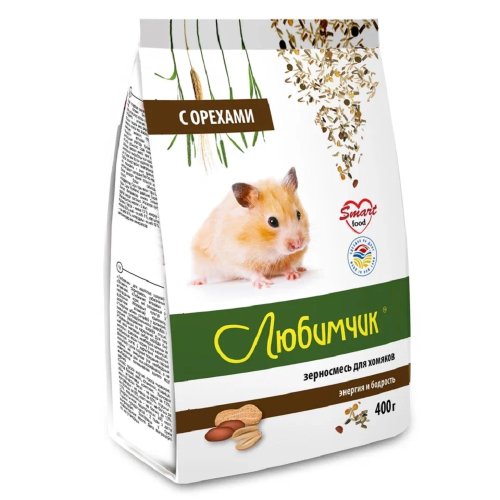 корм для хомяков орех 400г любимчик (в пленке)