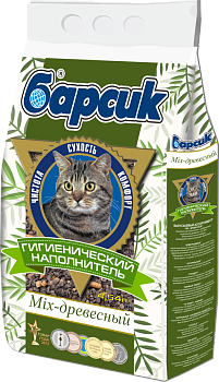 Наполнитель Барсик Mix древесный 4,54 л