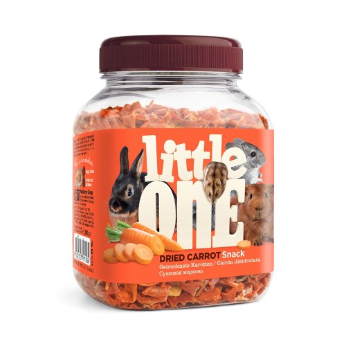 лакомство little one для грызунов сушеная морковь, 200г
