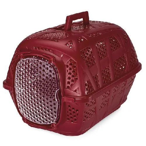 Имак переноска д/животных CARRY SPORT, клубнично-красный, 48,5х34х32см, 80998 