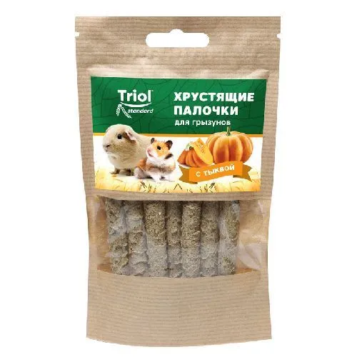 Лакомство Тriol Standard хрустящие палочки для грызунов с тыквой, 30г 40181004